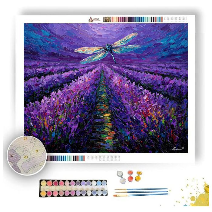 LAVENDER FIELD GUARDIAN - Paint by Numbers Full Kit
