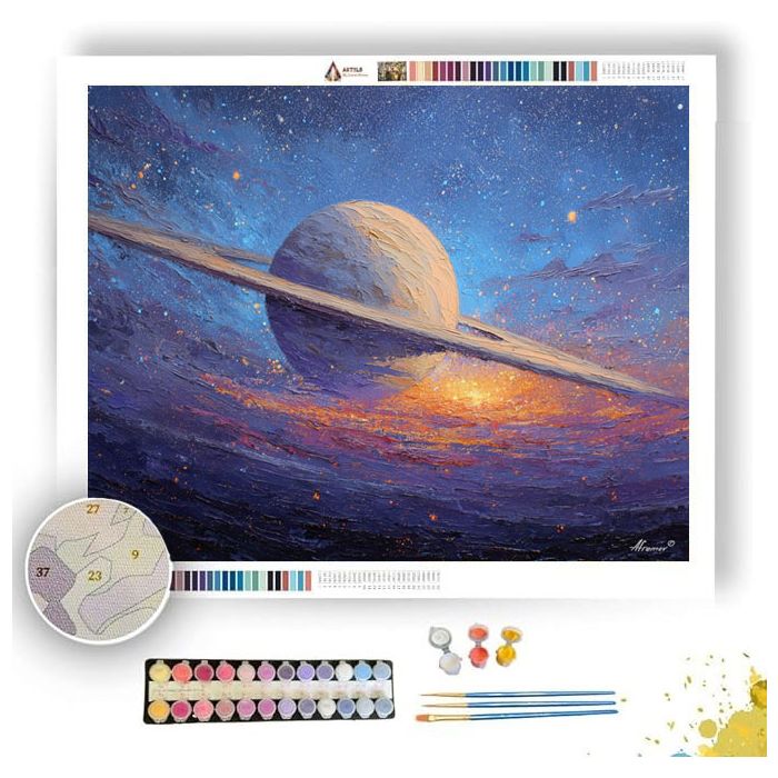 RINGED PLANET ASCEND - Paint by Numbers Full Kit