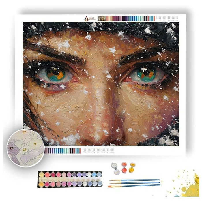 SNOWFALL REFLECTION - Paint by Numbers Full Kit