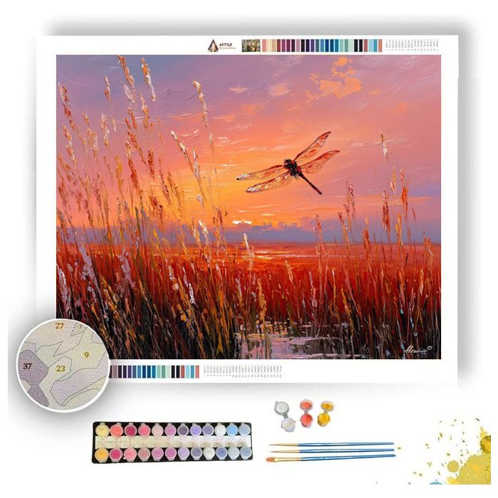 WINGS OVER AMBER MARSH - Paint by Numbers Full Kit