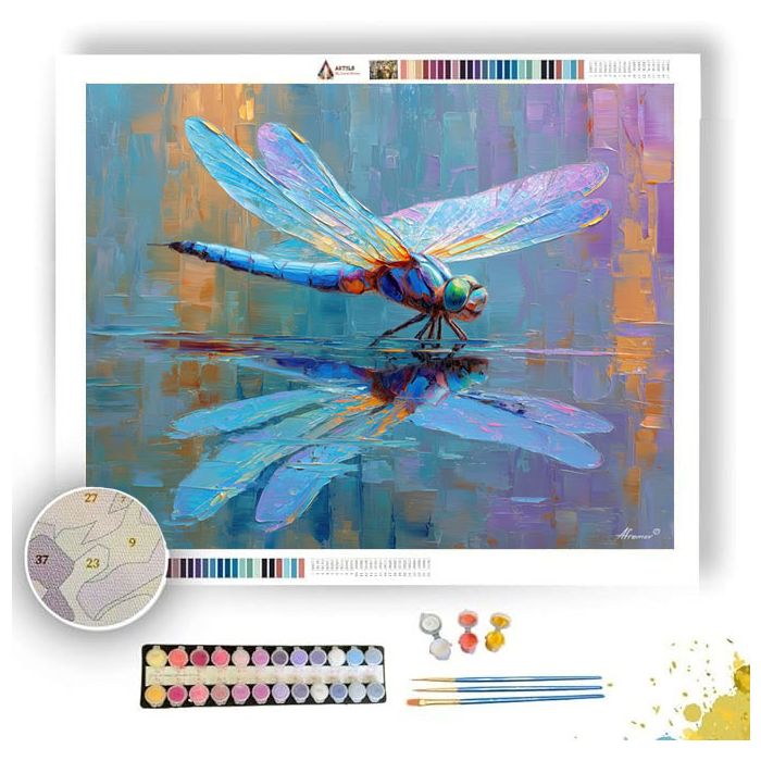 RIVER MIRROR DRIFT - Paint by Numbers Full Kit
