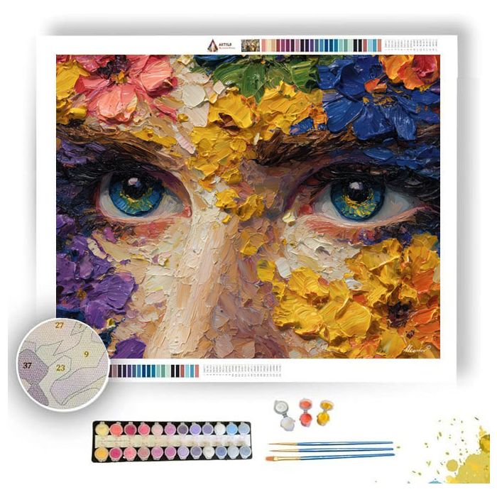 PETAL FRAMED VISION - Paint by Numbers Full Kit