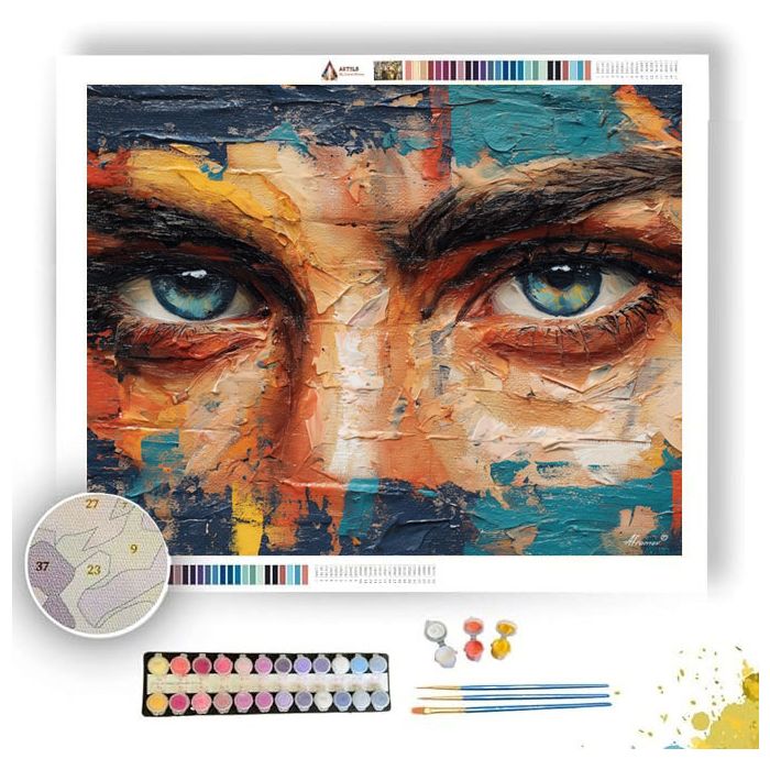GRAFFITI WALL STARE - Paint by Numbers Full Kit