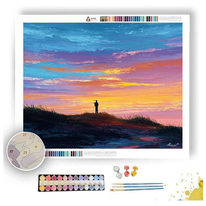 DUNE COURSE SILHOUETTE - Paint by Numbers Full Kit