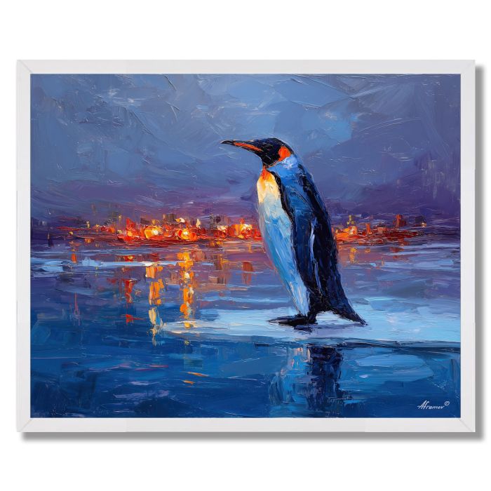 MIDNIGHT BLUE SHORE - FRAMED