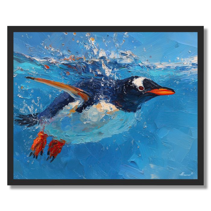 DIVE INTO AZURE - FRAMED
