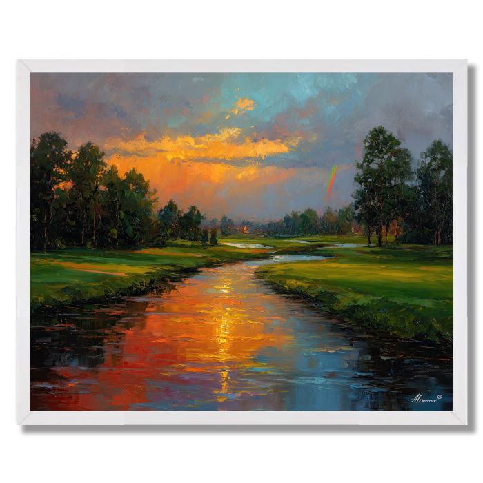 FAIRWAY AFTER RAINBOW - FRAMED