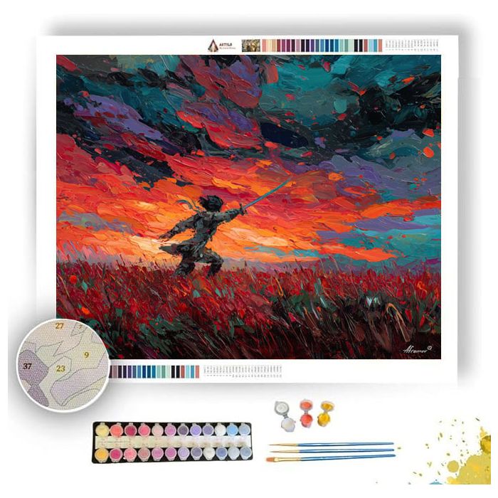 NEON HARVEST SHOWDOWN - Paint by Numbers Full Kit