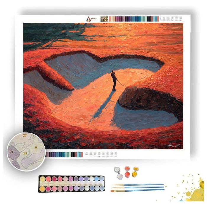 GOLDEN BUNKER EDGE - Paint by Numbers Full Kit