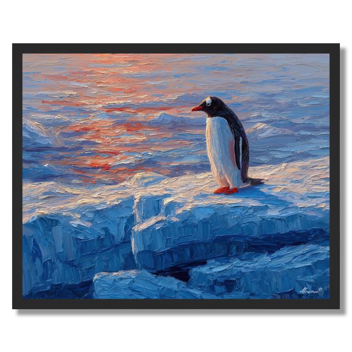 FROSTED DAWN PERCH - FRAMED