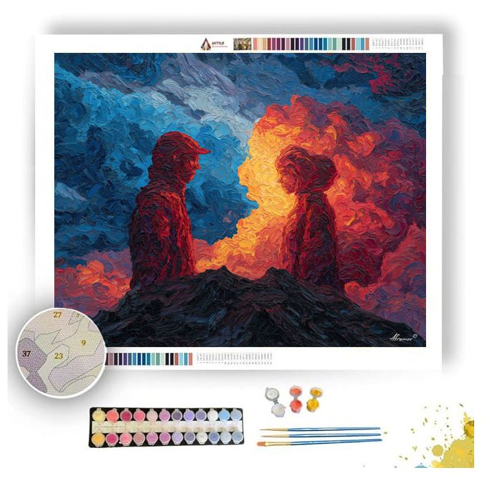 OBSIDIAN PEAK ENCOUNTER - Paint by Numbers Full Kit