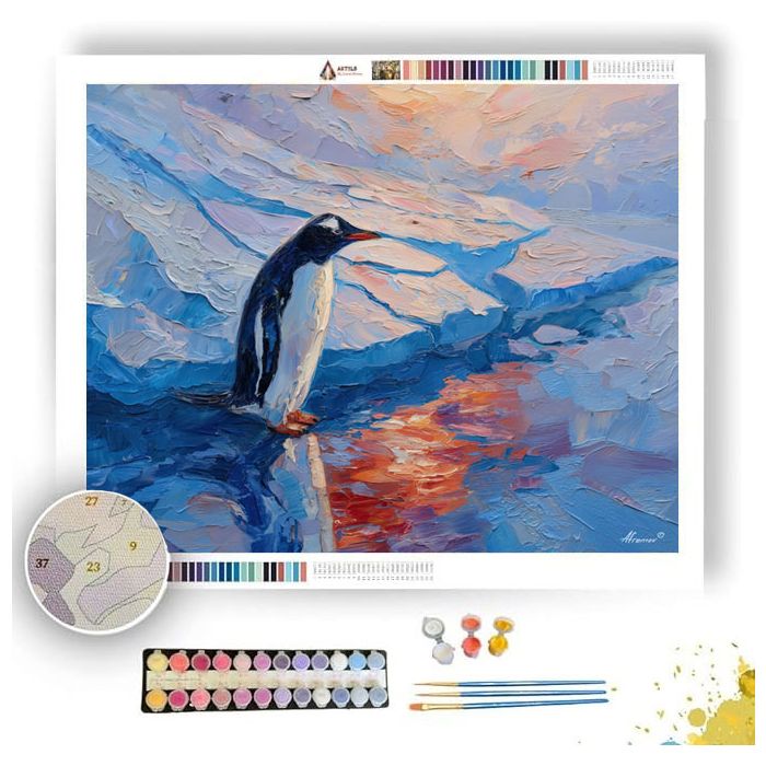 CRACKED GLACIER EDGE - Paint by Numbers Full Kit