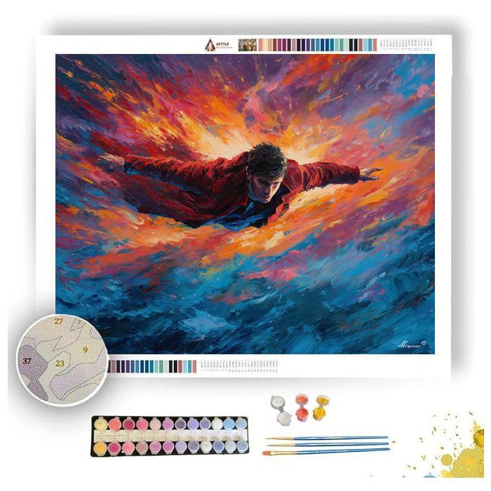 SKYFALL OVER ISLAND EDGE - Paint by Numbers Full Kit
