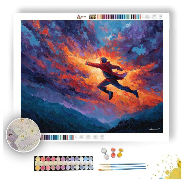 RIFTBREAKER ABOVE SAPPHIRE VALLEY - Paint by Numbers Full Kit