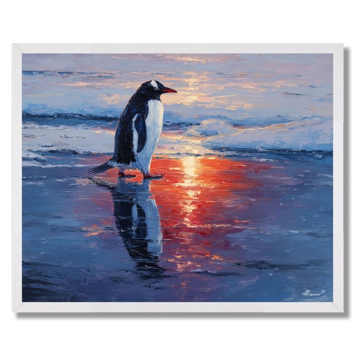 REFLECTION ON BLACK ICE - FRAMED