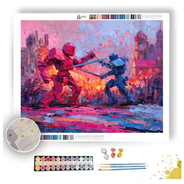 CANDY DISTRICT SHOWDOWN - Paint by Numbers Full Kit