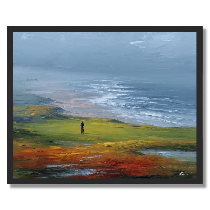 MIST OVER LINKS GREEN - FRAMED