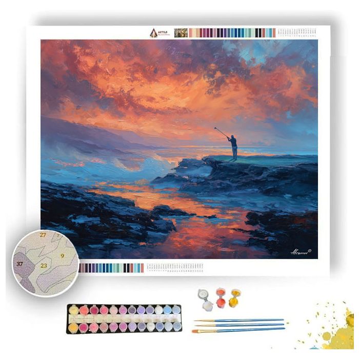 COASTAL SPRAY TEE - Paint by Numbers Full Kit