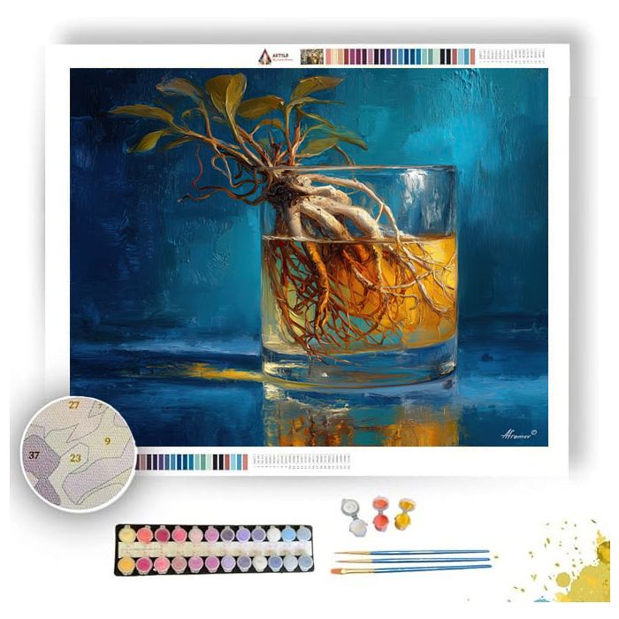 BANYAN ROOTS IN GLASS - Paint by Numbers Full Kit