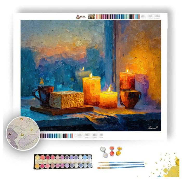 GENTLE SPRING EVENING - Paint by Numbers Full Kit