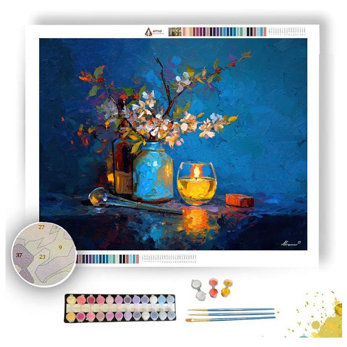 SPRING BLOOMS AT SEDER - Paint by Numbers Full Kit
