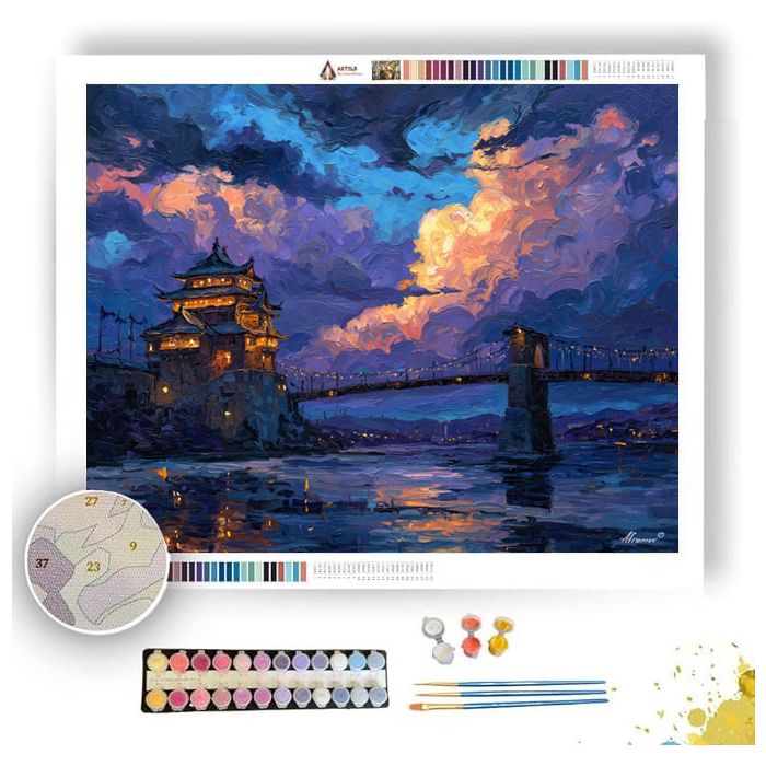 UNDER THE GATE TOWER - Paint by Numbers Full Kit