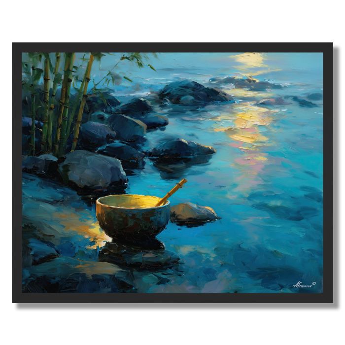 WHERE BAMBOO RESTS - FRAMED
