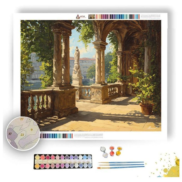 INTO THE LOGGIA HALL - Paint by Numbers Full Kit