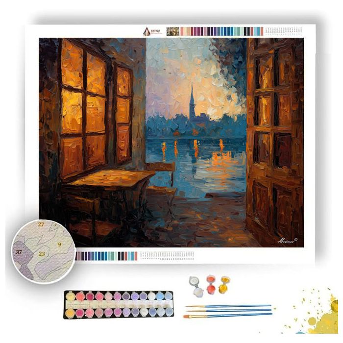 BETWEEN THE CANAL - Paint by Numbers Full Kit