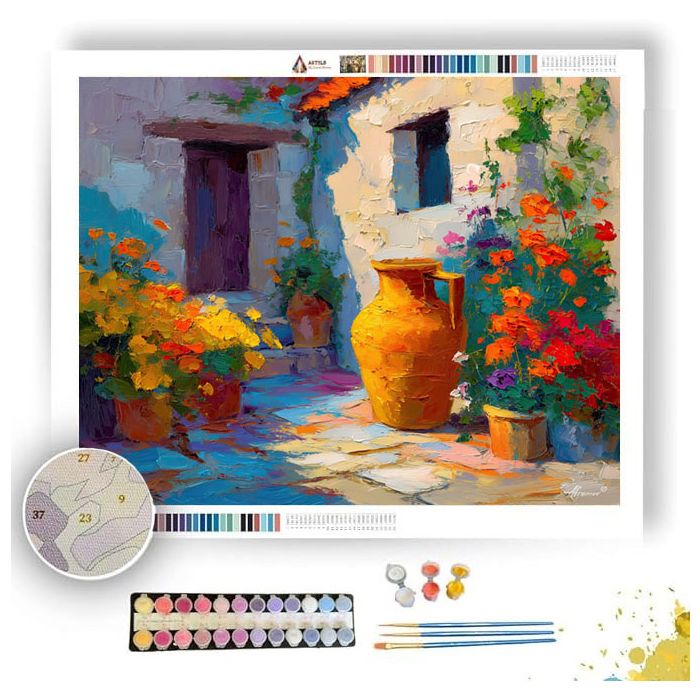COURTYARD GLOW - Paint by Numbers Full Kit