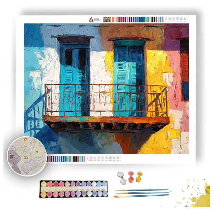 BALCONY STILLNESS - Paint by Numbers Full Kit