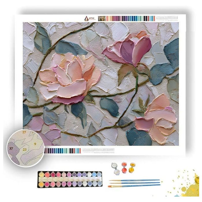 ROSE VINE SAMPLER - Paint by Numbers Full Kit
