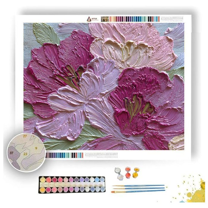 BOUQUET IN RELIEF - Paint by Numbers Full Kit