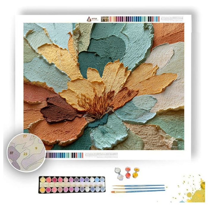 CACTUS BLOOM TEXTURE - Paint by Numbers Full Kit