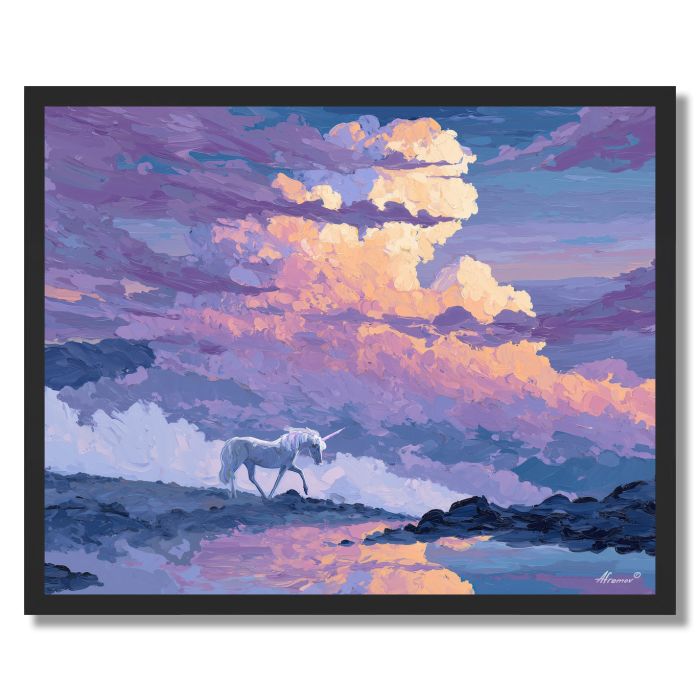 CLOUD DRIFT VIOLET - FRAMED