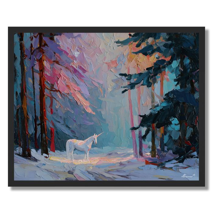 SUNLIT FOREST VIGNETTE - FRAMED