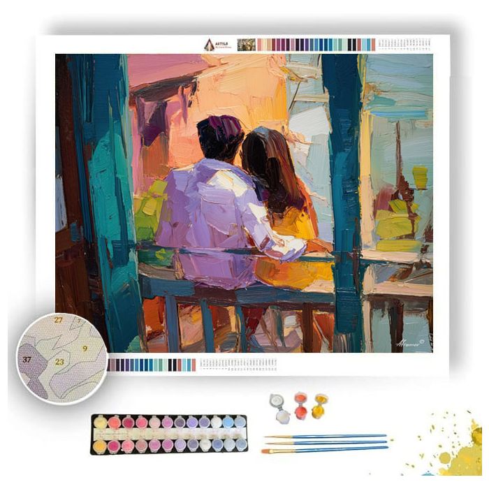 COUPLE WATERLINE GARDEN - Paint by Numbers Full Kit