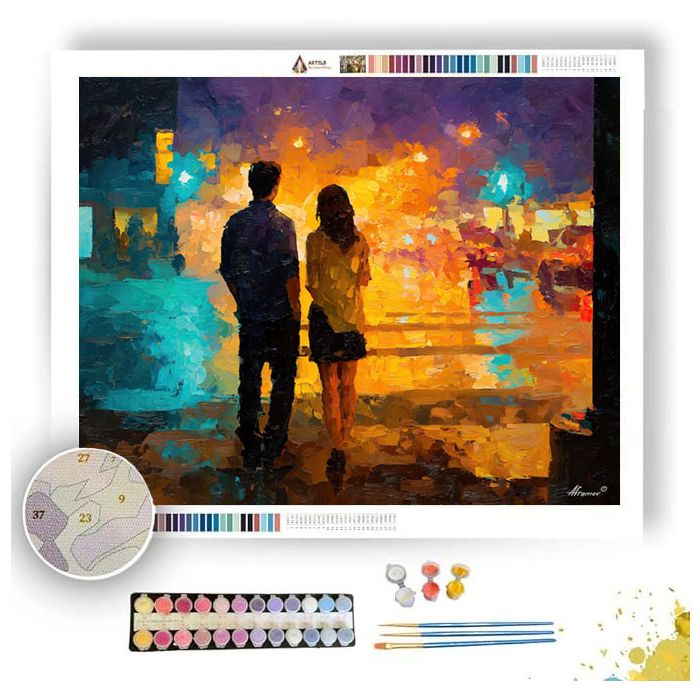 SUNLIT COUPLE VIEW - Paint by Numbers Full Kit