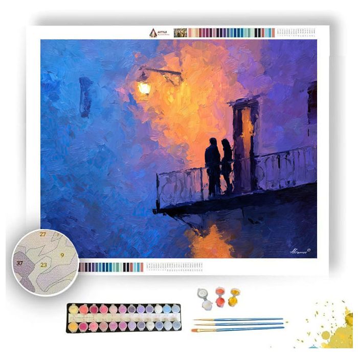 VIOLET APARTMENT HALO - Paint by Numbers Full Kit