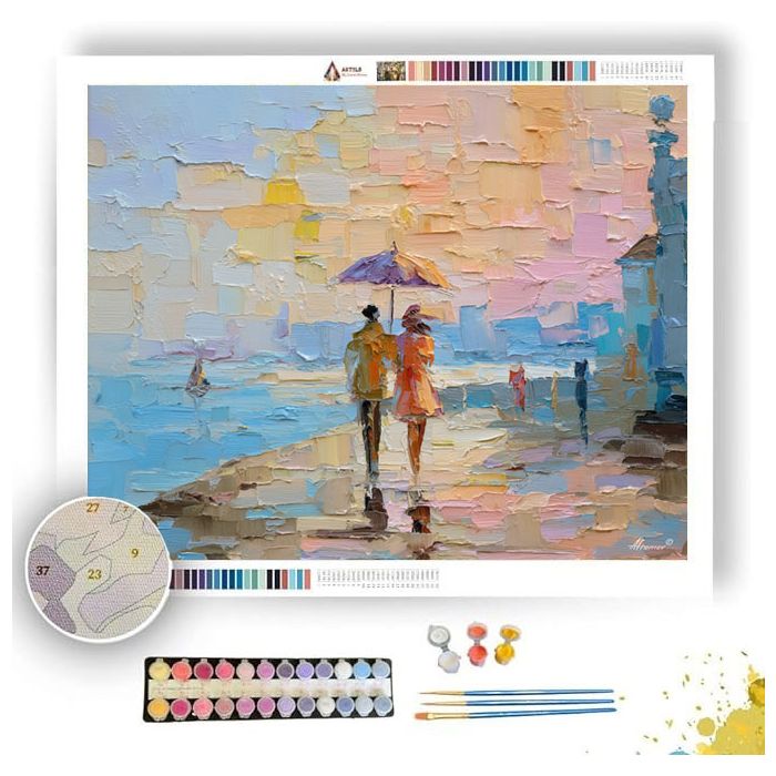 PROMENADE VIGNETTE STONE - Paint by Numbers Full Kit