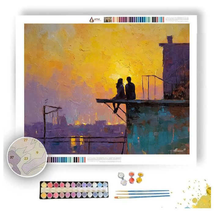 ROOFTOP SAND PASSAGE - Paint by Numbers Full Kit