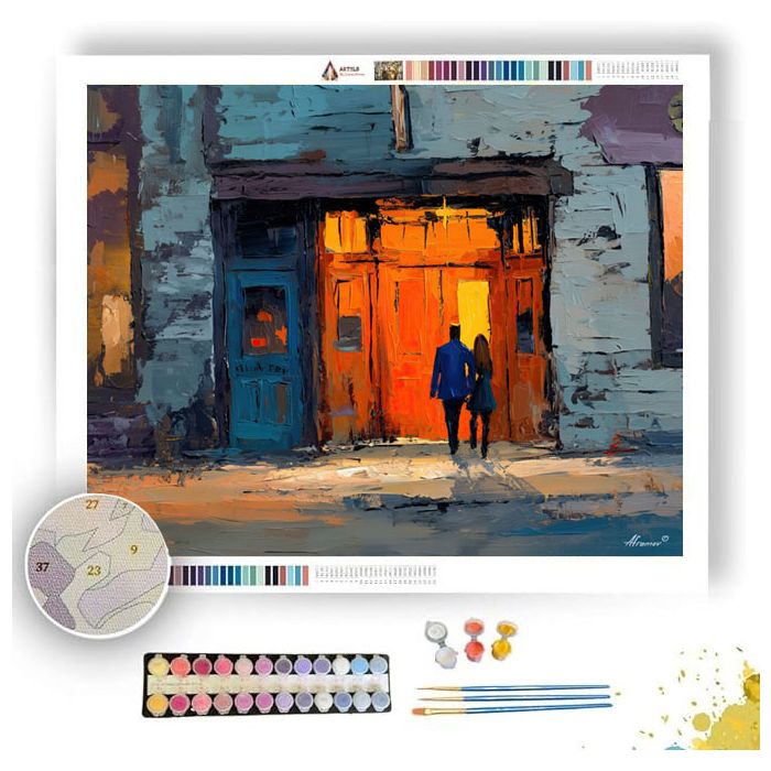 RIVER DOORWAY NOTE - Paint by Numbers Full Kit