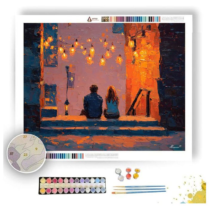 LANTERN BEHIND - Paint by Numbers Full Kit