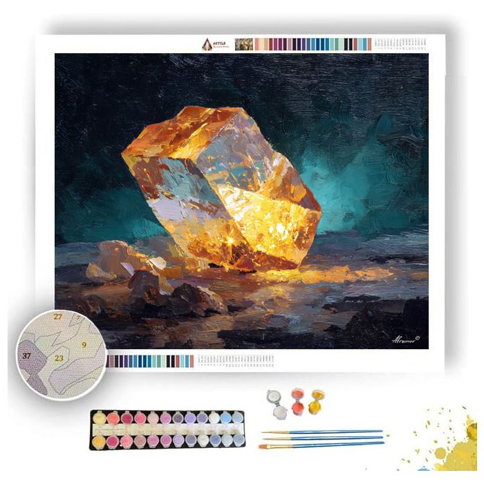 GLOWING SAND SPARK - Paint by Numbers Full Kit