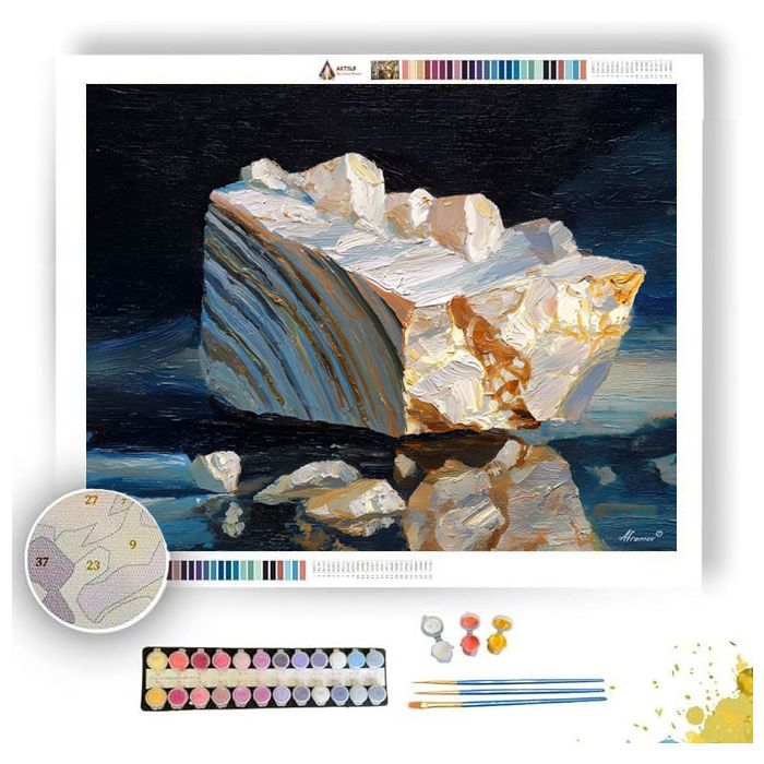 STONE VEINED VIGNETTE - Paint by Numbers Full Kit