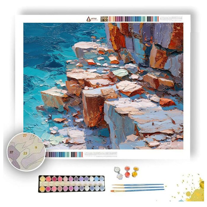 CLIFF WATERLINE BRASS - Paint by Numbers Full Kit