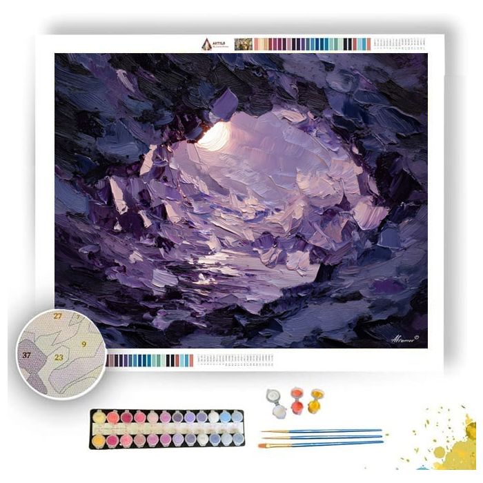 MOONLIT SHARD DRIFT - Paint by Numbers Full Kit