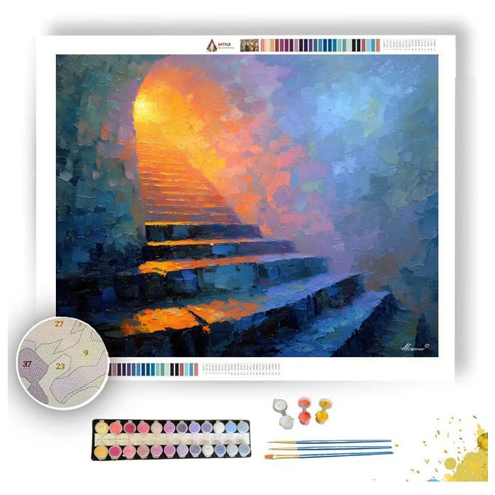 STAIRWAY SPARK - Paint by Numbers Full Kit
