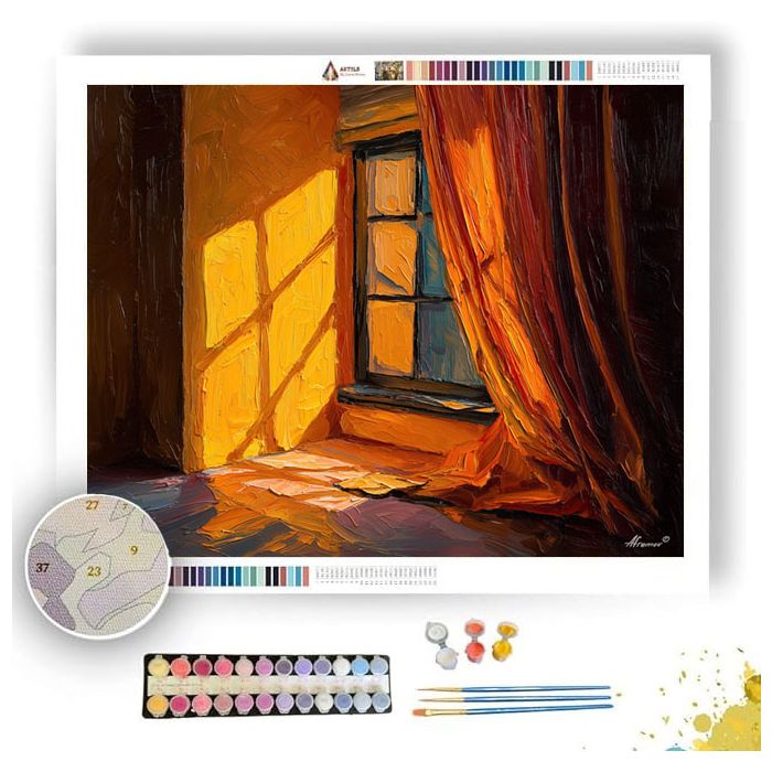 WINDOW SHADOW SPARK - Paint by Numbers Full Kit