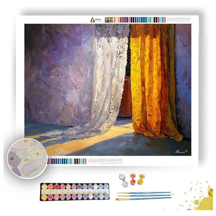 SHADOW CURTAIN - Paint by Numbers Full Kit
